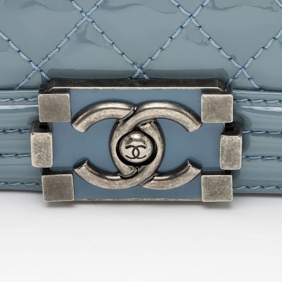 Chanel Patent Leather Old Medium Boy Bag - Picture 9 of 15